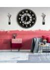 MODERN TABLO SETLİ AHŞAP VIP DEKORATİF DUVAR SAATİ