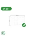 Modüler Organizer Set Çekmece İçi Dolap İçi Düzenleyici Organizer Kristal (2li Set)