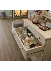 Modüler Organizer Set Çekmece İçi Dolap İçi Düzenleyici Organizer Kristal (2li Set)