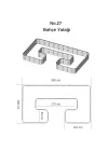 Modüler Yükseltilmiş Bahçe Sebze Yatağı No:27 (300X165) Bej