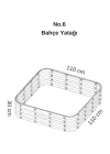 Modüler Yükseltilmiş Bahçe Sebze Yatağı No:6 (110X110) Bej