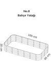 Modüler Yükseltilmiş Bahçe Sebze Yatağı No:8 (165X85) Gri