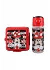 Mouse Lisanslı Beslenme Kabı ve Tritan Matara 500 ml Beslenme Seti, Kırmızı