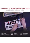 MPK Mini Plus - USB MIDI Klavye Controller, 37 Mini Tuş, 8 MPC Pedi, Sıralayıcı, MIDI/CV/Gate G/Ç, Müzik Prodüksiyon Yazılımı Dahil, Beyaz Sınırlı Sürüm