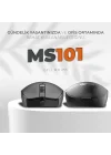 MS101 USB Kablolu 1200DPI 3 Tuşlu Optik Mouse - PC, Mac, Dizüstü Bilgisayar ile Uyumlu, Tak Çalıştır Kolay Bağlantı, Sağ ve Sol Elle Kullanıma Uygun, Kompakt Mouse Siyah