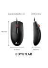 MS103 USB Kablolu 1000DPI 3 Tuşlu PC, Mac, Dizüstü Bilgisayar ile Uyumlu Optik Mouse Siyah