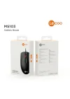 MS103 USB Kablolu 1000DPI 3 Tuşlu PC, Mac, Dizüstü Bilgisayar ile Uyumlu Optik Mouse Siyah