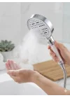 Multi 6 Fonksiyonlu Spa Etkili Filtreli Duş Başlığı Yüksek Basınçlı Su Tasarruflu Klor ve Kireç Önleyici El Duşu, Handshower (Art Deco)
