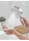 Multi 6 Fonksiyonlu Spa Etkili Filtreli Duş Başlığı Yüksek Basınçlı Su Tasarruflu Klor ve Kireç Önleyici El Duşu, Handshower (Art Deco)