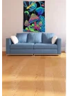 Multirenk Mushroom Mantar Leke Tutmaz Kadife Kumaş Duvar Örtüsü Duvar Halısı Tapestry DWLL367, 100 x 140