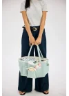 Müslin Anne Organizer Çanta Mint Yeşili