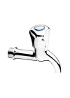 Musluk Tuvalet Bahçe Balkon Lavabo Musluğu 13 cm Gümüş