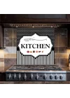 Mutfak Ocağı Arkası Kitchen Duvar Sticker - 60x54 cm