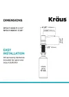 Mutfak Sabunu ve Losyon Dispenseri Mat Siyah, KSD-54MB