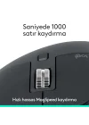 MX Master 3S Bluetooth Edition Performans Kablosuz Mouse, 8.000 DPI, Sessiz, Ergonomik, Ultra Hızlı Kaydırma, Çoklu Cihaz Özelliği, Bluetooth, Logi Bolt USB Alıcı, Siyah