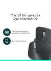 MX Master 3S Bluetooth Edition Performans Kablosuz Mouse, 8.000 DPI, Sessiz, Ergonomik, Ultra Hızlı Kaydırma, Çoklu Cihaz Özelliği, Bluetooth, Logi Bolt USB Alıcı, Siyah