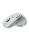 MX Master 4 Mac için Dokunsal Geri Bildirim Özellikli Kablosuz Mouse, Bluetooth, Ultra Hızlı Kaydırma, Çoklu Cihaz Özelliği, 8000 DPI, Optik Sensör, Sessiz, Açık Gri