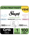 Natural Double Soft Ultra Fırsat Paketi Bebek Bezi 1 Numara Newborn 100 Adet