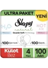 Natural Double Soft Ultra Paket Külot Bez 4 Numara Maxi 100 Adet