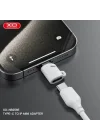 NB256E Lightning - Type-C Dönüştürücü Adaptör - Type-C Kablolarını iPhone Cihazlarda Kullanma Aparatı, Hızlı Veri Aktarımı ve Şarj Desteği, Beyaz