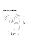NCB41 NCB Sabunluk, Tek Boyut, Krom