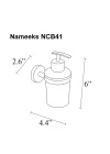 NCB41 NCB Sabunluk, Tek Boyut, Krom