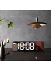 Nem ölçer Dereceli LED Duvar ve Masa Alarm Saati Kırmızı