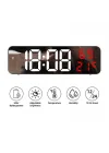 Nem ölçer Dereceli LED Duvar ve Masa Alarm Saati Kırmızı