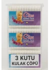 Nistabolje 3 Kutu Kulak Çöpü Pamuklu Kulak Temizleme Çubuğu