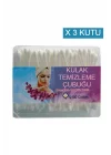 Nistabolje 3 Kutu Kulak Çöpü Pamuklu Kulak Temizleme Çubuğu
