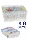 Nistabolje 8 Kutu Kulak Çöpü Pamuklu Kulak Temizleme Çubuğu