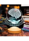 Nöroloji Doktoruna Hediye, Nörolog Hediyesi 3d Led Lamba