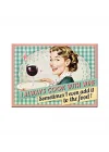 Nostalgic Art Cook With Wine Magnet