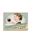 Nostalgic Art Cook With Wine Magnet