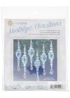 Nostalgic Christmas Beaded Crystal Ornament Kit-Blue Crystal Ice Drops -NCHBOK-022