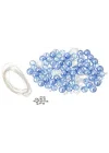 Nostalgic Christmas Beaded Crystal Ornament Kit-Blue Crystal Ice Drops -NCHBOK-022