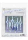 Nostalgic Christmas Beaded Crystal Ornament Kit-Blue Crystal Ice Drops -NCHBOK-022