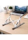 Notebook Standı 2in1 Katlanabilir Taşınabilir Folding Alüminyum Dizüstü Bilgisayar Standı Açısı Ayarlanabilir 7 Kademeli