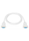 Null-Modem Kabel - D-Sub 9 zu D-Sub 9 - Buchse zu Buchse - 1.8m Anschluss-Kabel - Beige