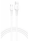 Onopo Android Xiaomi Uyumlu Type-C to USB 3.4A Hızlı Şarj ve Data Kablosu 1 Metre - Q7 | Beyaz Smart Kablo