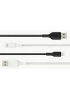 örgülü Lightning kablosu (iPhone, iPad, AirPods için Boost Charge Lightning/USB kablosu) MFi sertifikalı iPhone şarj kablosu, USB-Aya örgülü Lightning kablosu, (1 m, siyah)