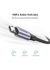 Örgülü Micro-USB & USB-A Data ve Şarj Kablosu 60146 - 1 Metre Siyah