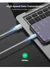 Örgülü USB Type-C Şarj ve Data Kablosu, 50 cm