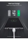 Örgülü USB Type-C Şarj ve Data Kablosu, Beyaz, 2 Metre