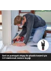 Orijinal Einhell 6 Parça Multitool Seti (Dalma, HCS Yarım Daire, CrV Dalma, Karbür Uçlu Yarım Daire Testere Bıçağı, Karbür Delta Rasp, Esnek Spatula – Open Back bağlantılı) - 49708106