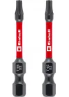 Orijinal Einhell Darbeli Bit Seti, 2 Parça, 50 mm, T15 (S2 Çelik, Torsiyon Bölgesi, Verimli Güç Aktarımı, Kırmızı Renk Halkası, E 6.3 Sap) - 49131230