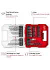 Orijinal Einhell L-CASE 40 parçalı uç ve matkap seti (25 mm uçlar, hızlı değiştirilebilir uç tutucu, lokma anahtar, havşa, metal, beton ve ahşap matkap uçları, saklama kutusu dahil) - 49109053