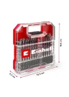 Orijinal Einhell L-CASE 40 parçalı uç ve matkap seti (25 mm uçlar, hızlı değiştirilebilir uç tutucu, lokma anahtar, havşa, metal, beton ve ahşap matkap uçları, saklama kutusu dahil) - 49109053