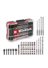 Orijinal Einhell M-CASE 39-Parça Darbeye Dayanıklı Uç Seti (25 mm Uçlar, Metal Matkap Uçları, Çok Amaçlı Matkap Uçları, 60 mm Uç Tutucu, Lokma Anahtar, Havşa Ucu, Saklama Kutusu Dahil) - 49108763