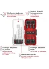 Orijinal Einhell S-CASE 18 parça darbeye dayanıklı aksesuar seti (25 mm bitler, 50 mm bitler, 60 mm bit tutucu, lokma adaptörü, metal delme ucu ve saklama kutusu dahil) - 49108709